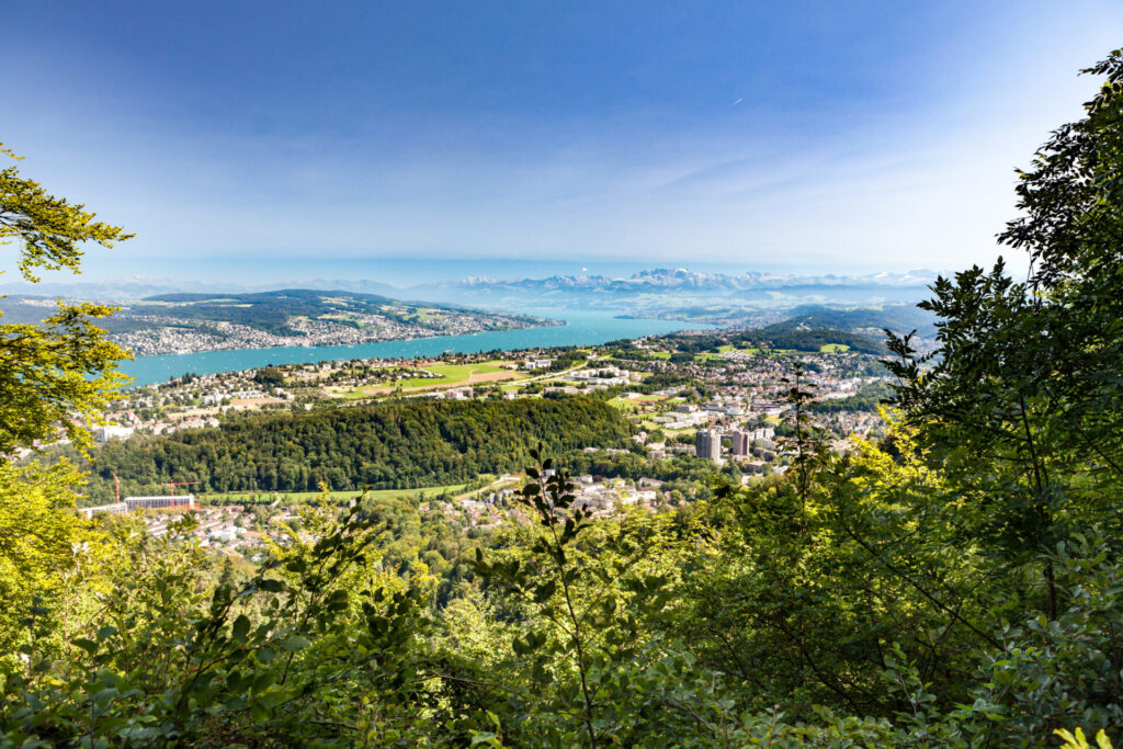 Stunning views from Uetliberg, Zurich