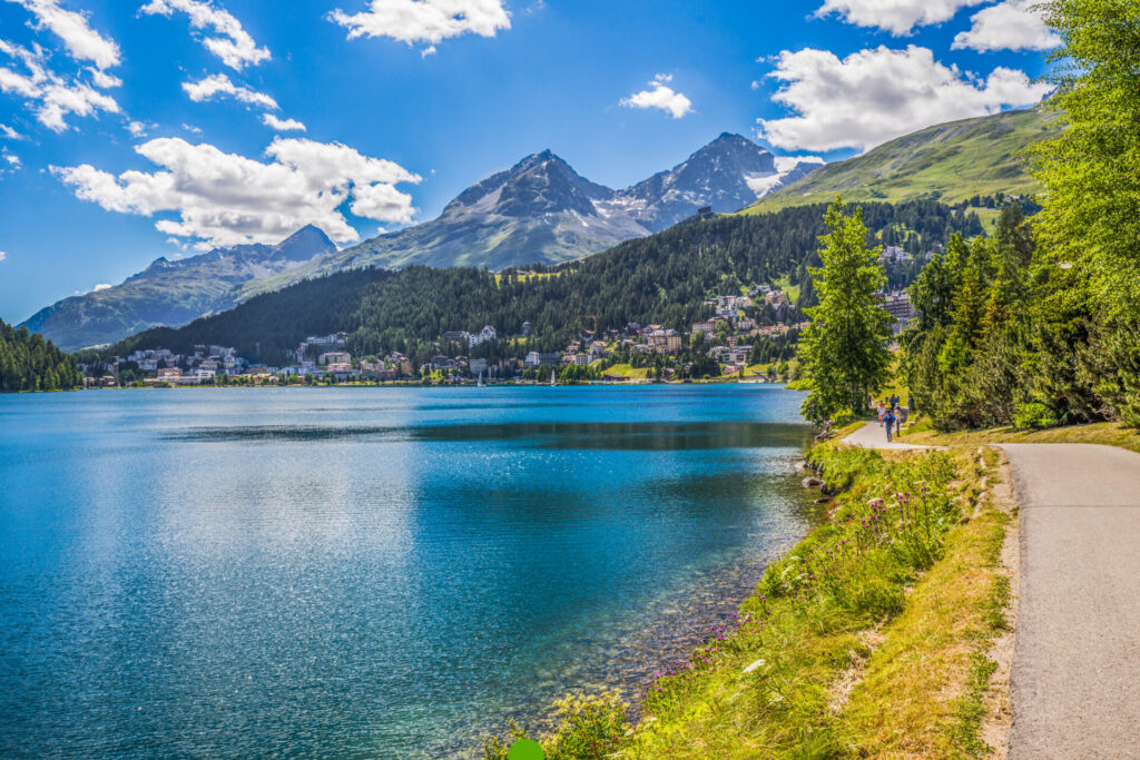 Lake St. Moritz on a summer’s day