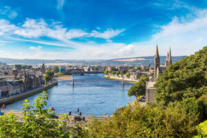 Cityscape of Inverness, Scotland
