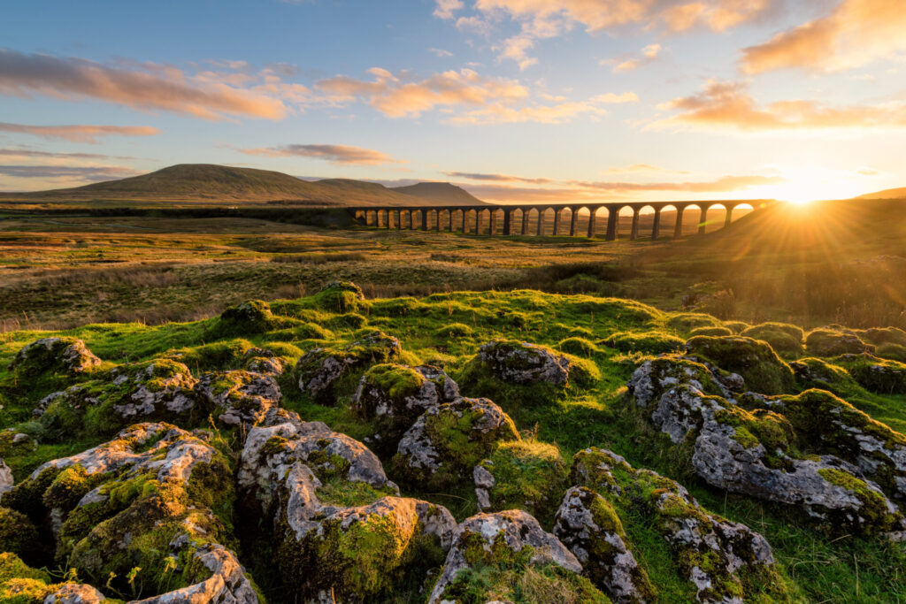 Ribblehead Viaduct, in the Yorkshire Dales, close to Skipton