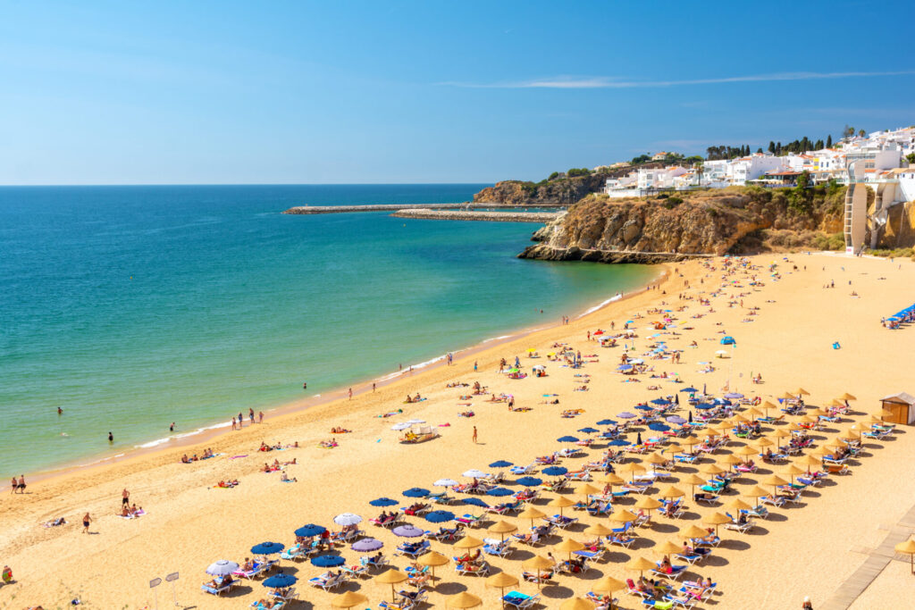 Albufeira, known for its tranquil waters and sandy beaches