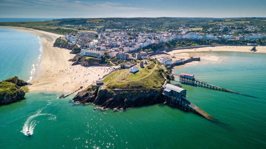 Aerial view of Tenby
