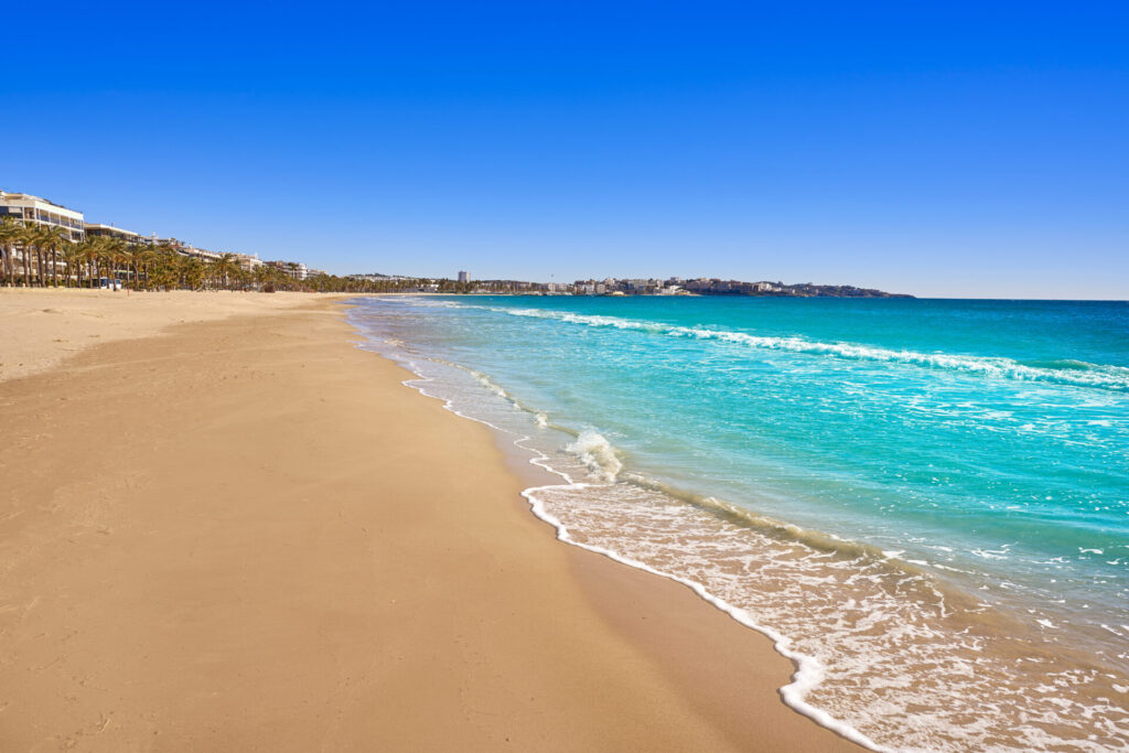 Turquoise waters at Ponent Beach