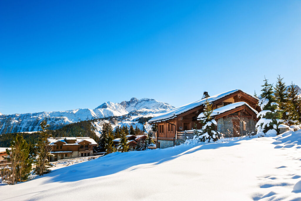 Chalets at Courchevel ski resort