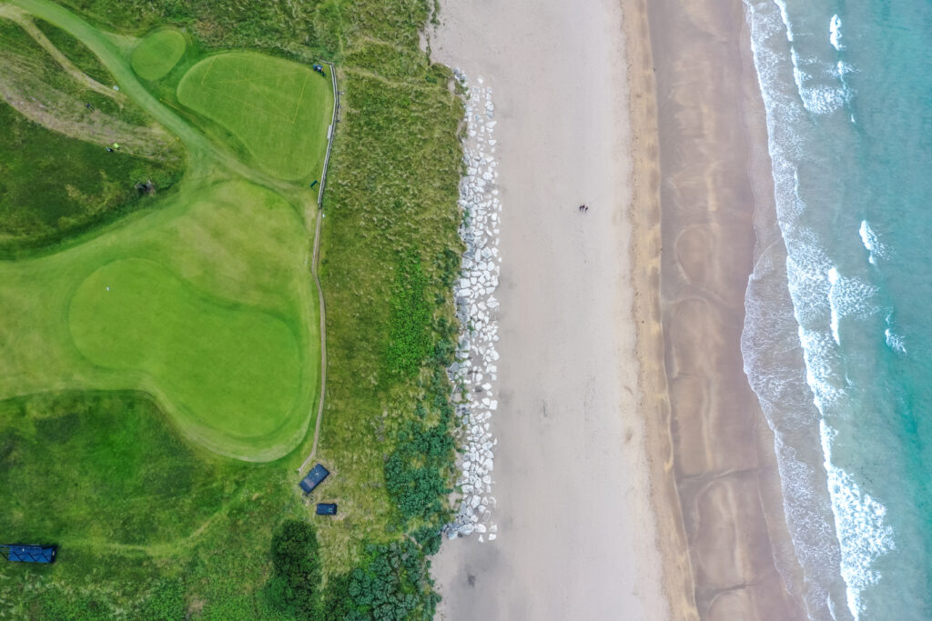 White Rocks Beach and Royal Portrush Golf Club, host of the 153rd Open in 2025