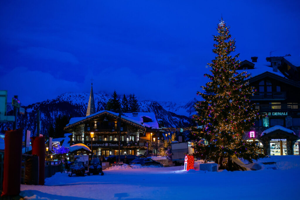 Courchevel by night