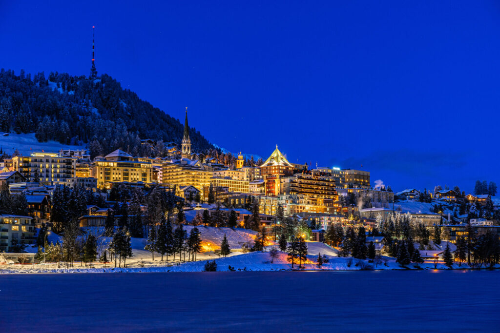 A winter’s night in St. Moritz