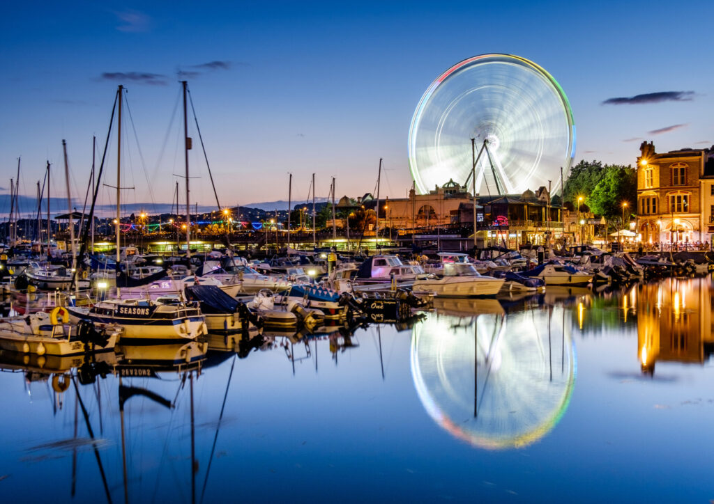 Torquay Marina on a summer’s evening