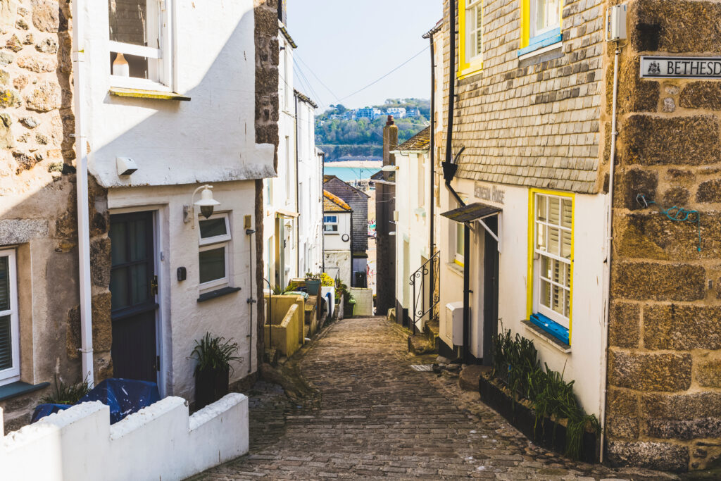St Ives town centre, Cornwall