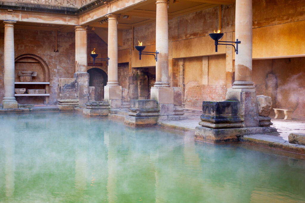 The Roman Baths, dating back to around 70 AD