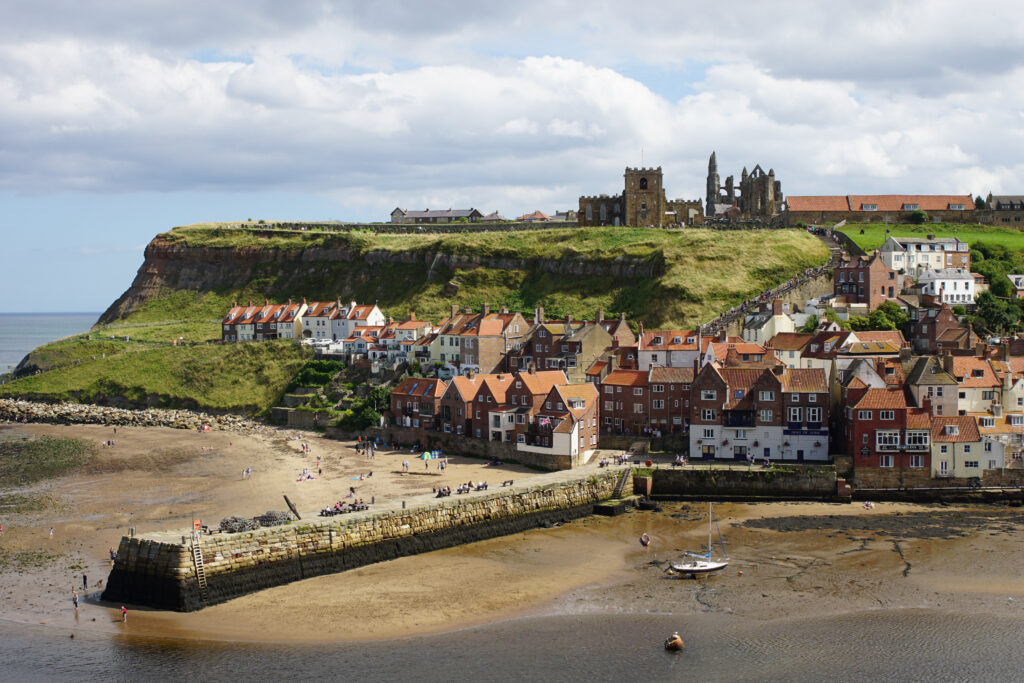 Whitby Abbey and the Church of Saint Mary on the cliff