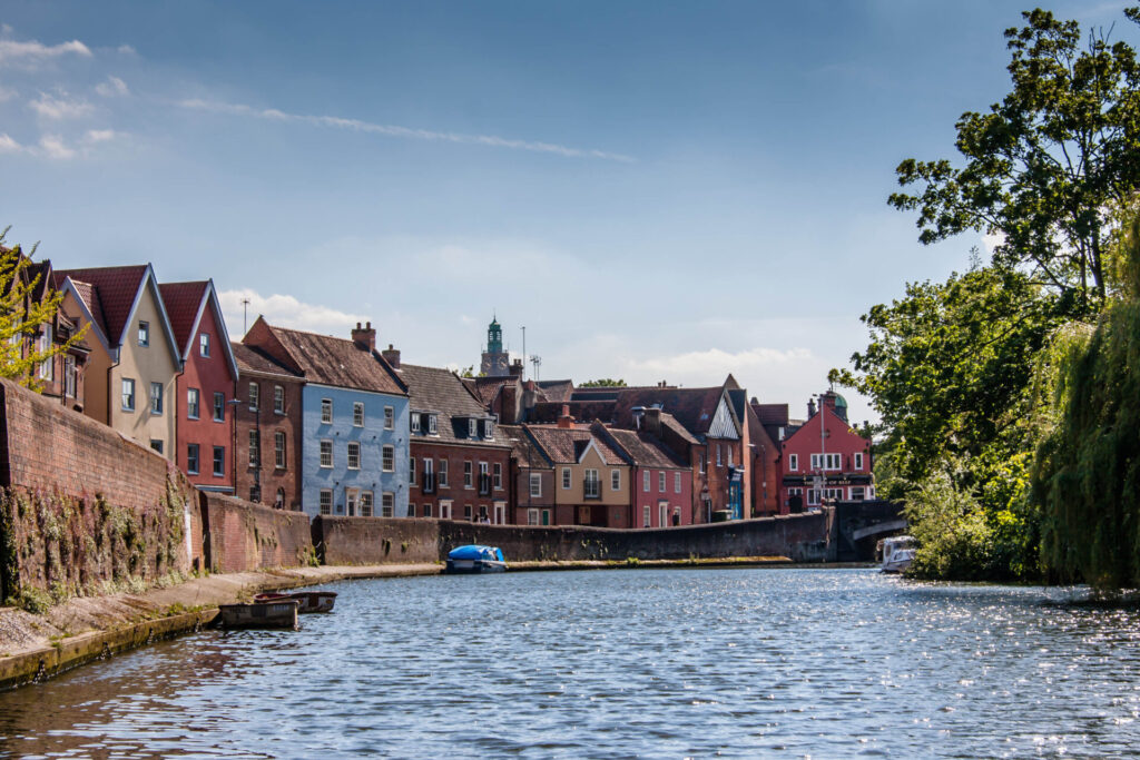 The River Wensum, flowing through the heart of Norwich