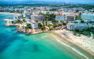 Aerial view of Salou, Costa Dorada , Spain