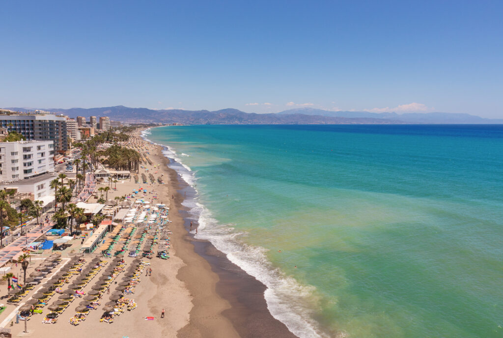 The popular beach resort of Torremolinos