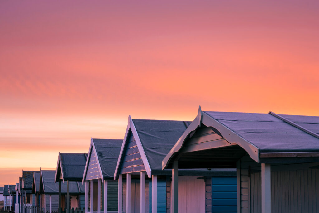 Beach huts at Hunstanton